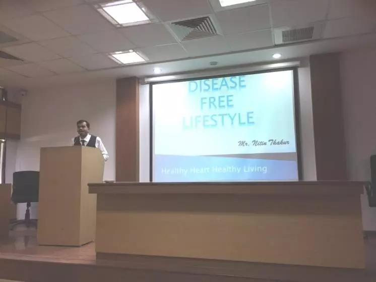 Seminar on “Disease Free Lifestyle” by Mr. Nitin Thakur